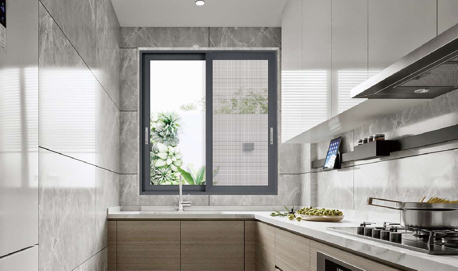 120 Sliding Broken Bridge Window