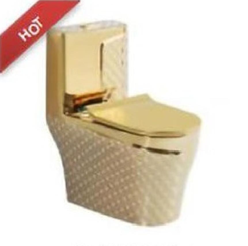 Luxurious Electroplated Toilet